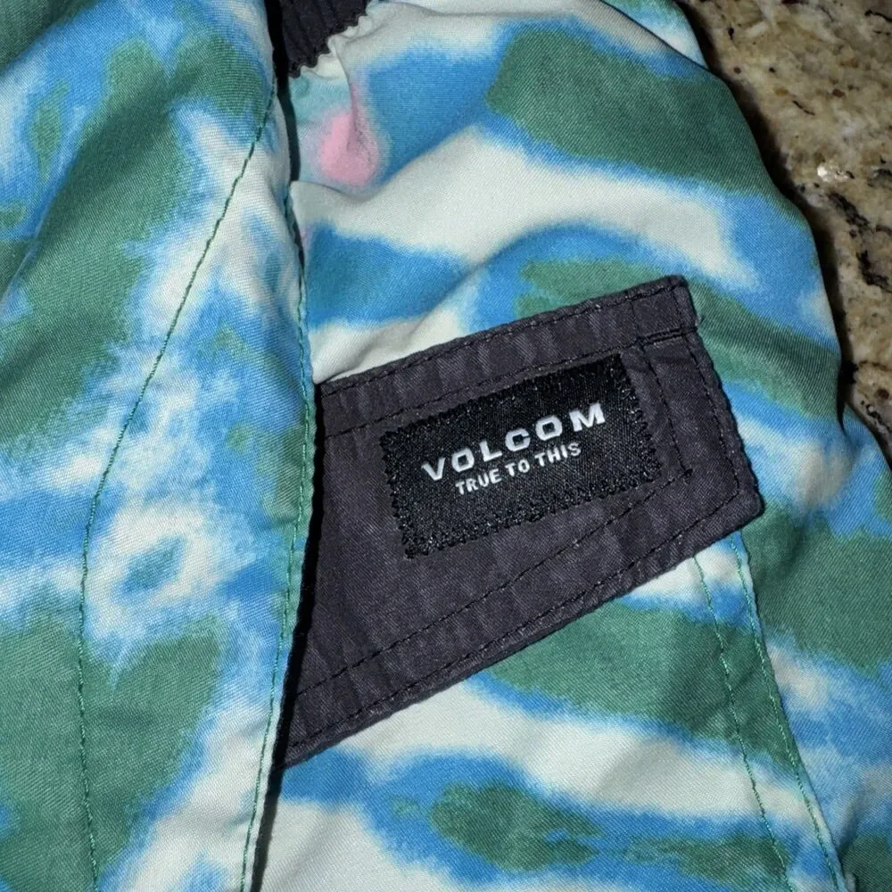 Volcom Beach Bunch Trunk 17 Tie Dye Size Large Drawstring
